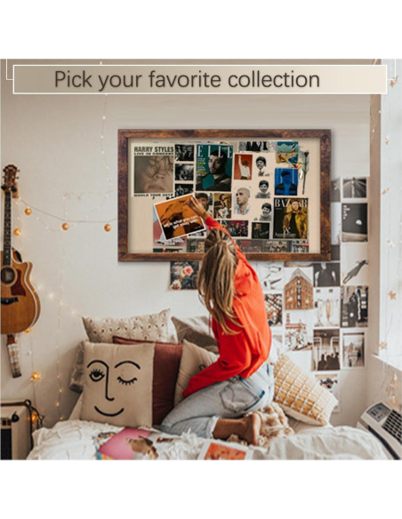 Tablero de Anuncios Magnético Marribol 91x61 cm con Corcho y Lino