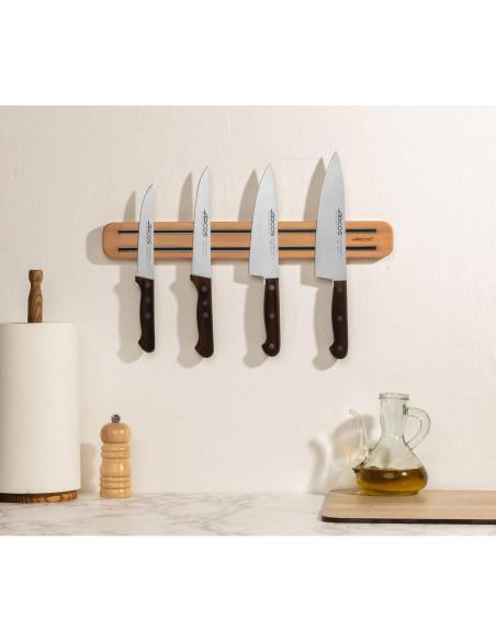 Soporte Magnético para Cuchillos Arcos, Madera de Haya 40 cm