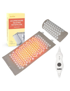 Almohadilla de Acupresión Calentada HOMLYNS 61x30cm 3 Niveles