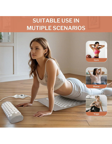 Almohadilla de Acupresión Calentada HOMLYNS 61x30cm 3 Niveles