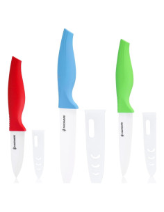 Juego de cuchillos de cerámica 6 piezas Magiware - Rojo