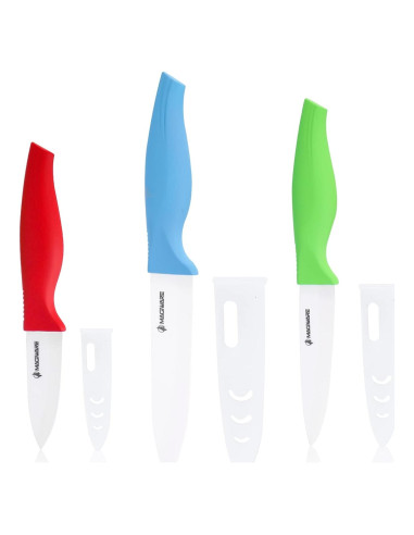 Juego de cuchillos de cerámica 6 piezas Magiware - Rojo