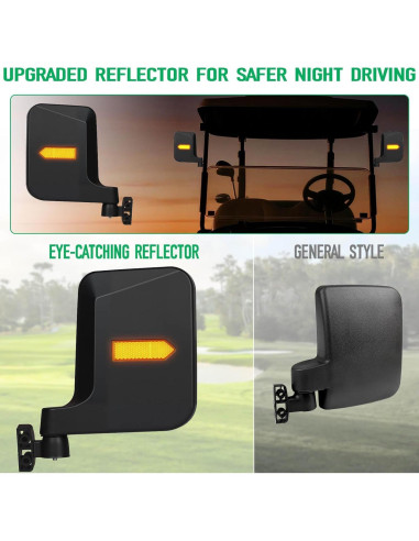 Espejos Laterales Universales LEAPGOMAX para Carritos de Golf