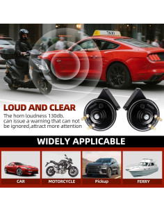 Claxon Musical Cenzhiwen KX2012 10 Tonos 130dB Impermeable 2