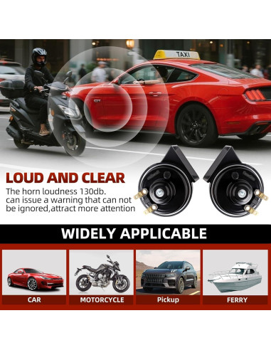 Claxon Musical Cenzhiwen KX2012 10 Tonos 130dB Impermeable