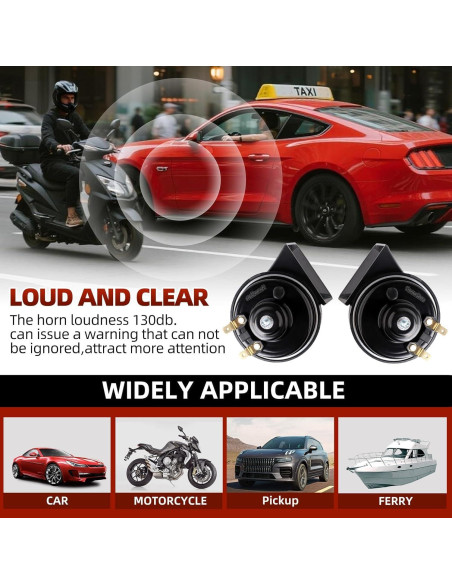 Claxon Musical Cenzhiwen KX2012 10 Tonos 130dB Impermeable