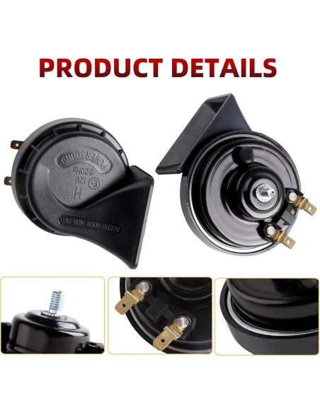 Claxon Musical Cenzhiwen KX2012 10 Tonos 130dB Impermeable