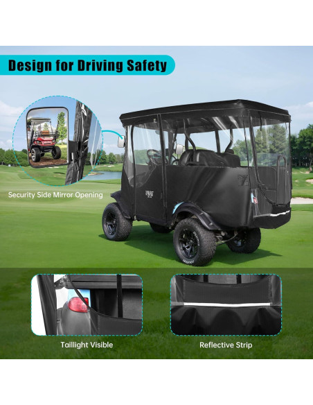 Cubierta de Conducción 10L0L para Carro de Golf 4 Pasajeros