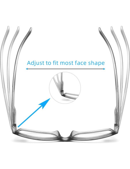 Gafas de lectura DONGDI 4 paquetes anti luz azul 2.25