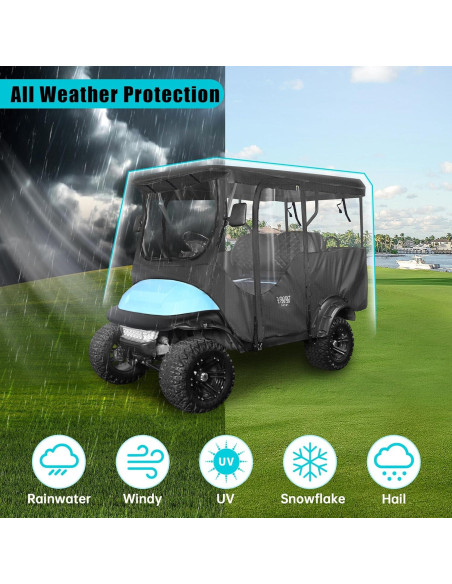 Cubierta de Conducción 10L0L para Carro de Golf 4 Pasajeros