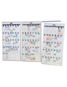 Juego de 3 Pizarras Magnéticas de Planificación ModMensual