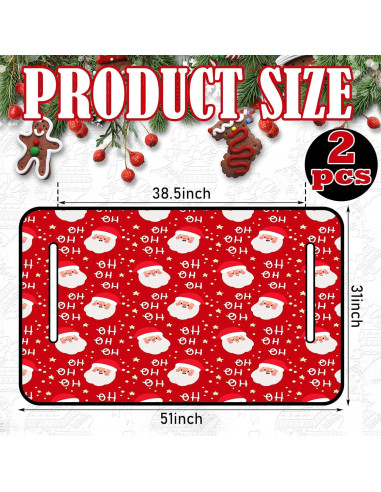 Kit de Decoración Navideña para Carro de Golf Chunful 14 Piezas