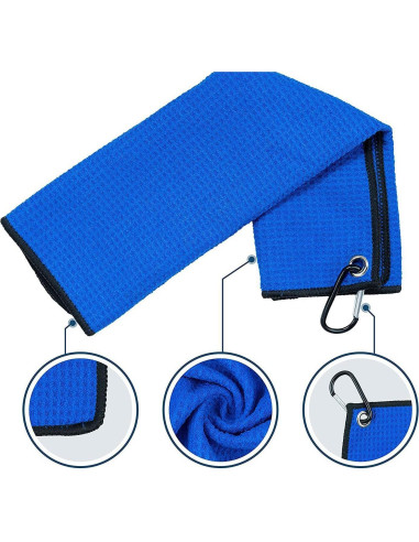 Juego de Toalla y Cepillo de Golf TAO CICADA 40.6x61cm Azul