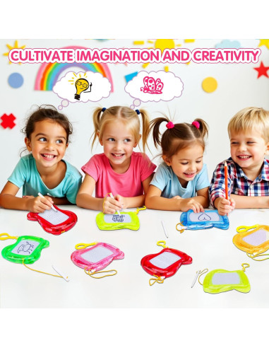 16 Piezas Mini Pizarras Magnéticas Basytodio para Niños