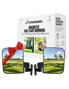 Espejos Magnéticos para Carritos de Golf Stripebird 2.0 - Negro