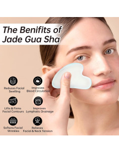 Set Gua Sha y Rodillo Facial Olaemuo - Ópalo Natural 2