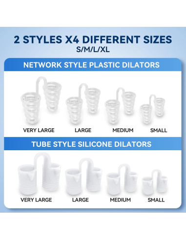 Dilatadores Nasales Anti Ronquidos SARSWBBHI - 8 Tamaños