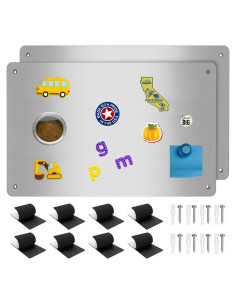 Tablero Magnético 2 Paquetes Bonnary 43.4x30 cm Plata