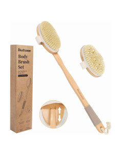 Juego de Cepillos Corporales OKOSTAMM - Madera y Cerdas Naturales