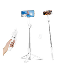 Trípode de Viaje Sensyne 135 cm con Control Remoto para Teléfono