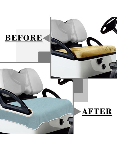 Funda de Asiento de Carrito de Golf YOKYHOM 130x79 cm Microfibra
