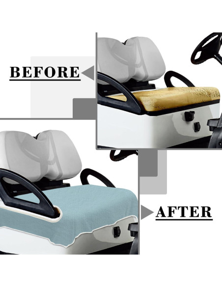 Funda de Asiento de Carrito de Golf YOKYHOM 130x79 cm Microfibra