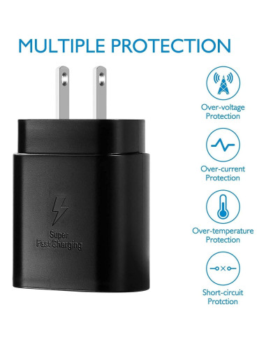 Cargador de pared UrbanX 25W con cable USB-C para Realme 8