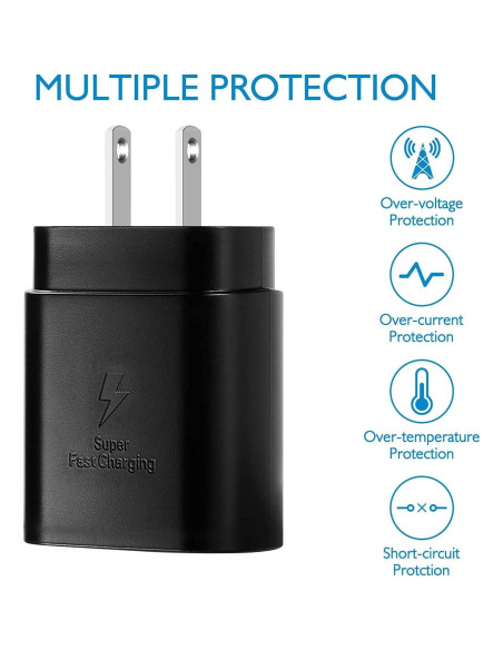 Cargador de pared UrbanX 25W con cable USB-C para Realme 8