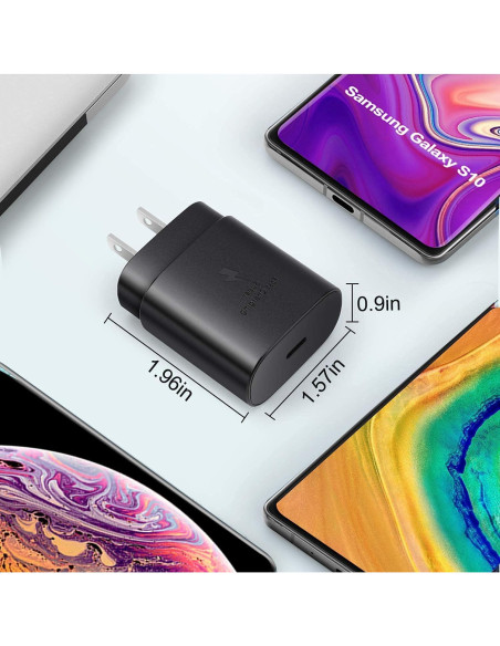 Cargador de pared UrbanX 25W con cable USB-C para Realme 8