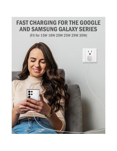 Cargador USB-C 30W GaN para MacBook Air Retina 13" y 12"