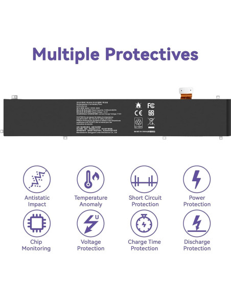 Batería de Laptop TREE.NB RC30-0248 para Razer Blade 15 80Wh
