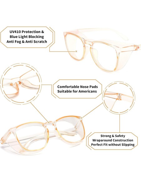 Gafas de seguridad Alsenor amarillas antiempañante UV Gafas de seguridad Alsenor amarillas antiempañante UV