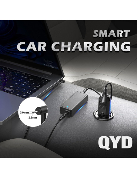 Cargador de coche 65W para portátiles Acer Aspire 1 3 5