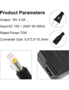 Cargador Panasonic Toughbook CF-18 CF-29 CF-30 CF-50 16V 4.5A 2