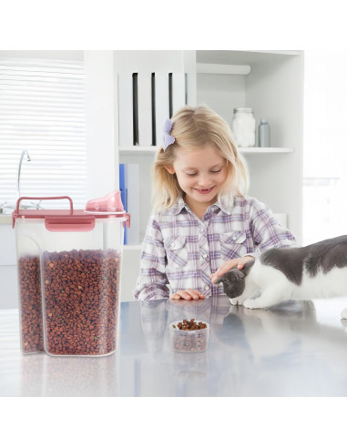 Contenedor Hermético de Alimentos para Mascotas 5L LEAWALK 2Pack