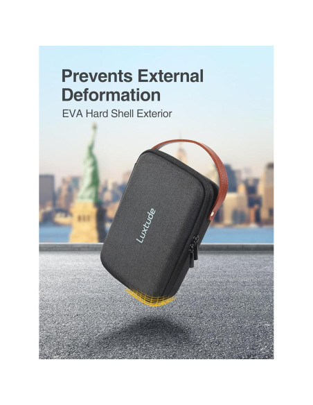 Funda Dura EVA Luxtude para Cámaras y Drones 22.9x16.5x6.5cm