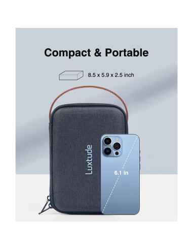 Funda Dura EVA Luxtude para Cámaras y Drones 22.9x16.5x6.5cm