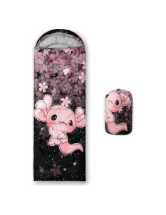 Saco de Dormir QOOMO Axolotl Cherry Blossom 3 Estaciones