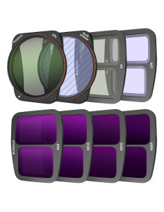 Kit de Filtros 8 Piezas para Drone DJI Air 3 - Aluminio