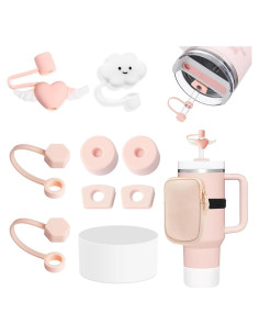 Juego de Accesorios Stanley Cup Rosa 40oz y 30oz