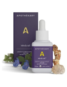 Gotas Herbales Apothékary Mindcraft 29.57 ml - Enfoque y Cognición
