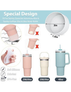 Juego de Accesorios Stanley Cup Rosa 40oz y 30oz 2