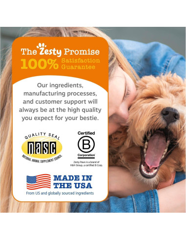 Suplemento Articular para Perros Zesty Paws 50 Masticables Tocino