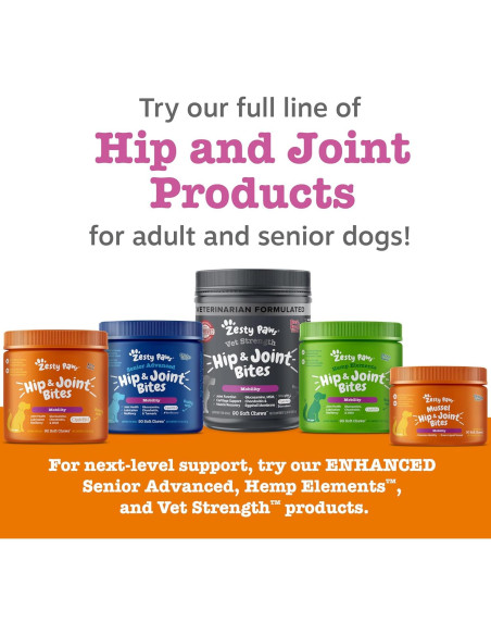 Suplemento Articular para Perros Zesty Paws 50 Masticables Tocino
