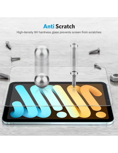 Protector de Pantalla OMOTON para iPad Mini 6/7 8.3" Vidrio Templado