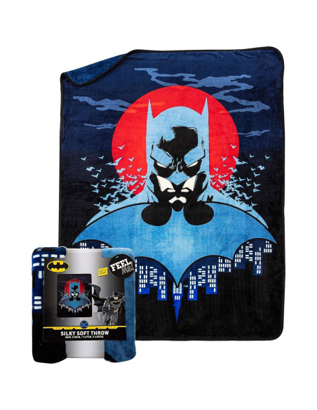 Manta de Toque de Seda Batman Northwest 116.8x152.4 cm