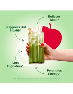 Polvo de Superalimentos Bloom Nutrition Greens 25 Porciones Sidra de Manzana 2