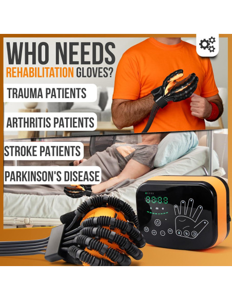 Guantes de Rehabilitación de Mano Lonkix - Mano Izquierda