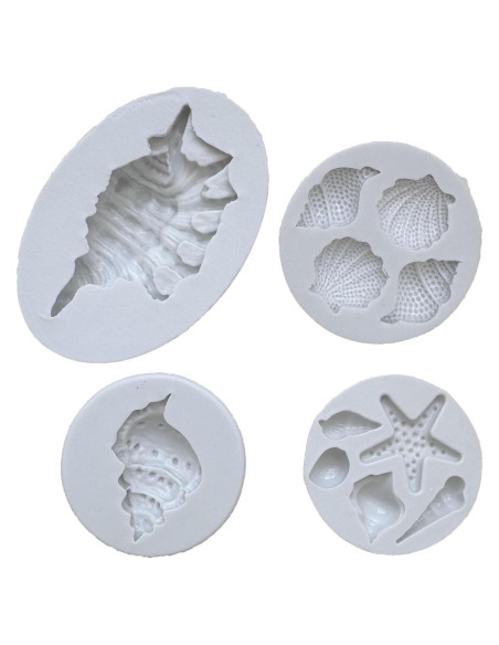Molde de Silicona AFINSEA para Pasteles Marinos 4 Piezas