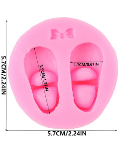 Molde de Silicona para Zapatos de Bebé QDMOLDS 5.7 cm 2